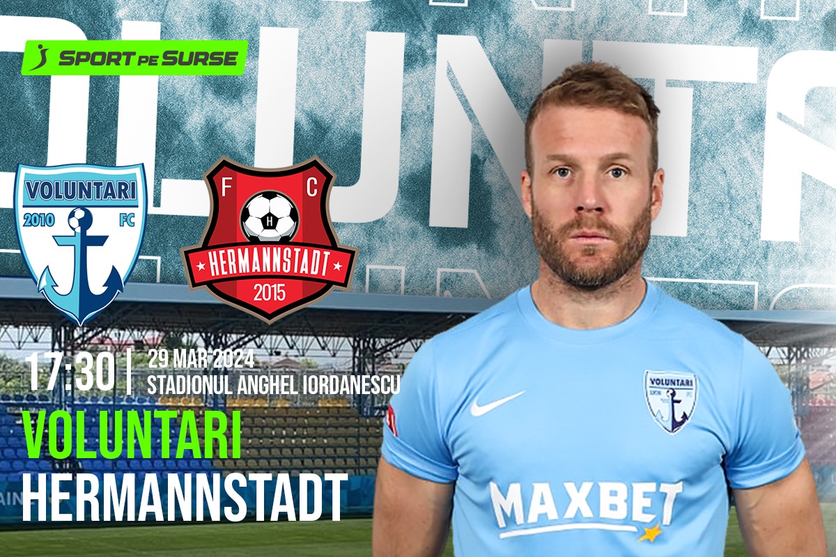 FC Voluntari - Hermannstadt, Live Score runda a doua din play-out, de la 17:30