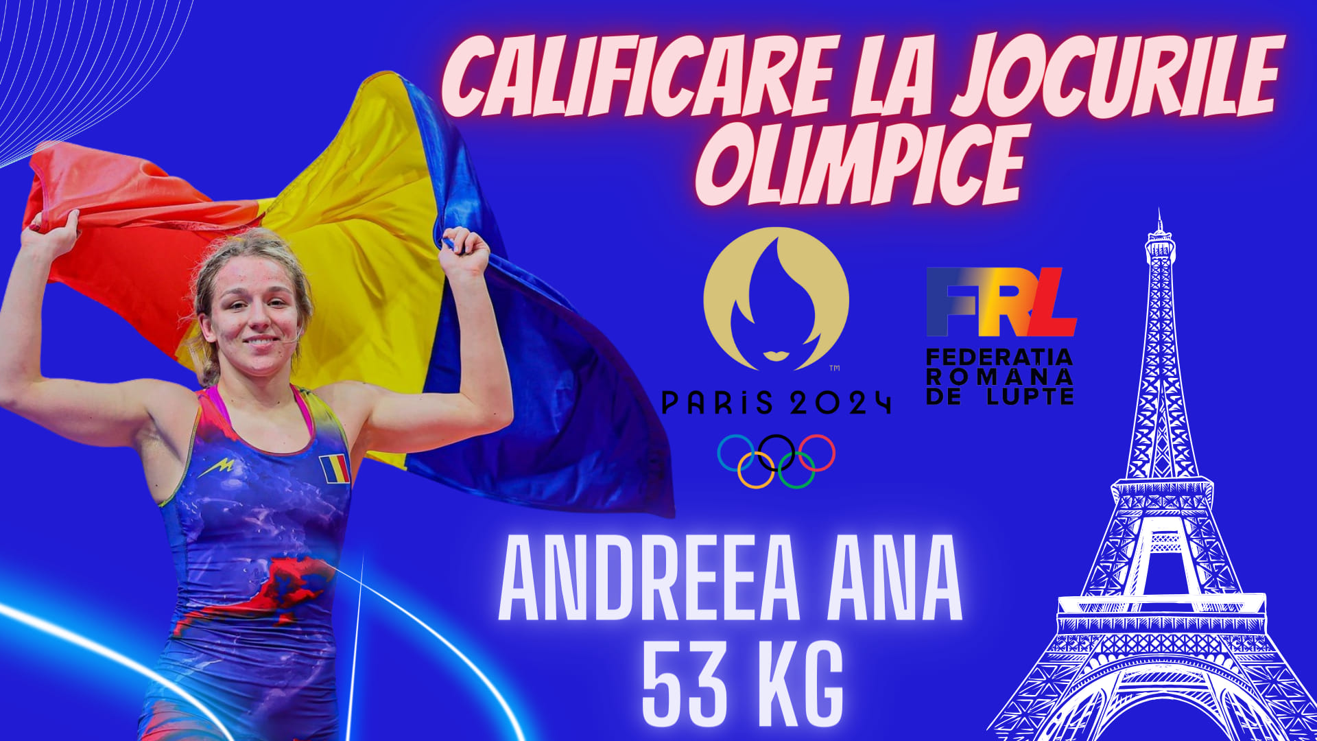 Ana Andreea s-a calificat la Jocurile Olimpice de la Paris 2024! Luptătoarea a făcut un Turneu Preolimpic perfect