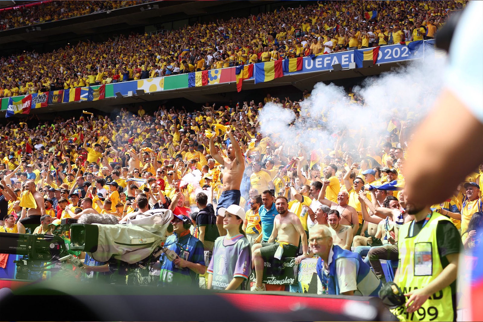 „Allianz Arena”, pământ românesc la meciul cu Ucraina de la EURO 2024! Imagini de senzație cu bucuria tricolorilor de la final
