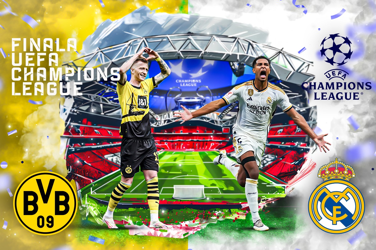 Borussia Dortmund se duelează cu Real Madrid în finala Ligii Campionilor de pe „Wembley”