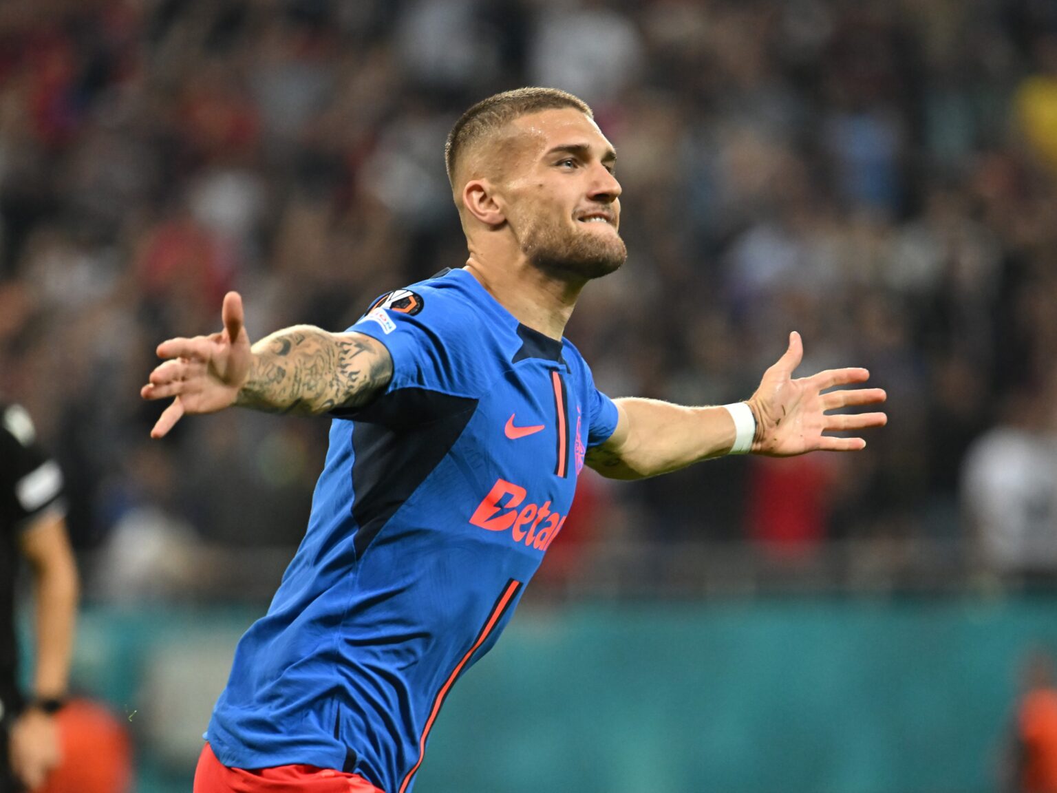 Daniel Bîrligea, în extaz după succesul magnific al FCSB-ului cu Qarabag!