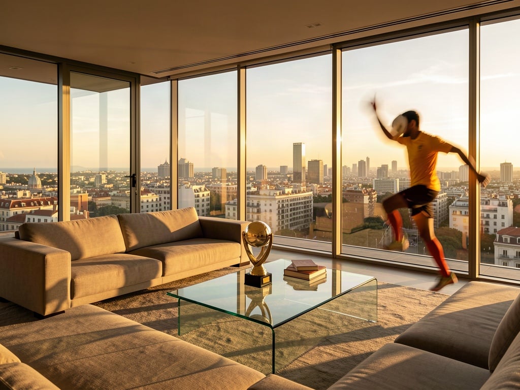 Luxury Barcelona penthouse with skyline view